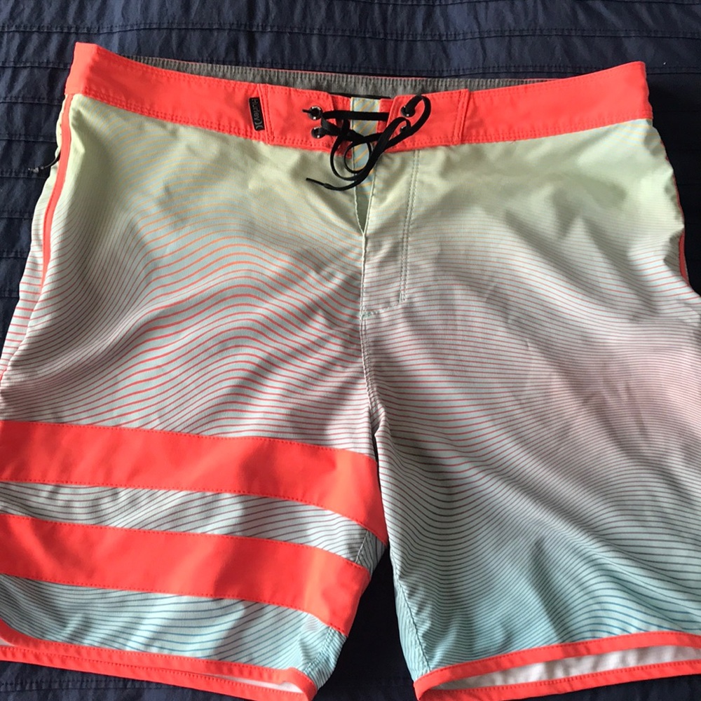 Hurley swim shorts.